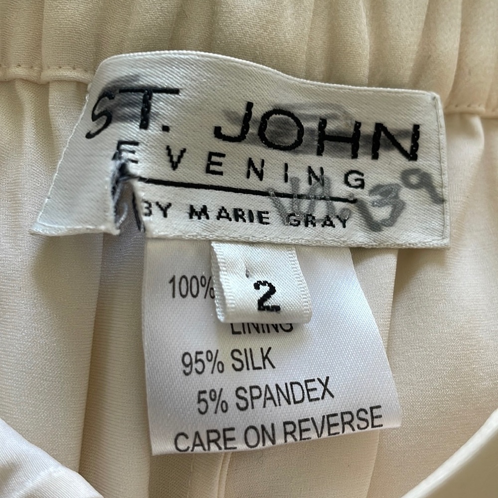 Silk evening pants